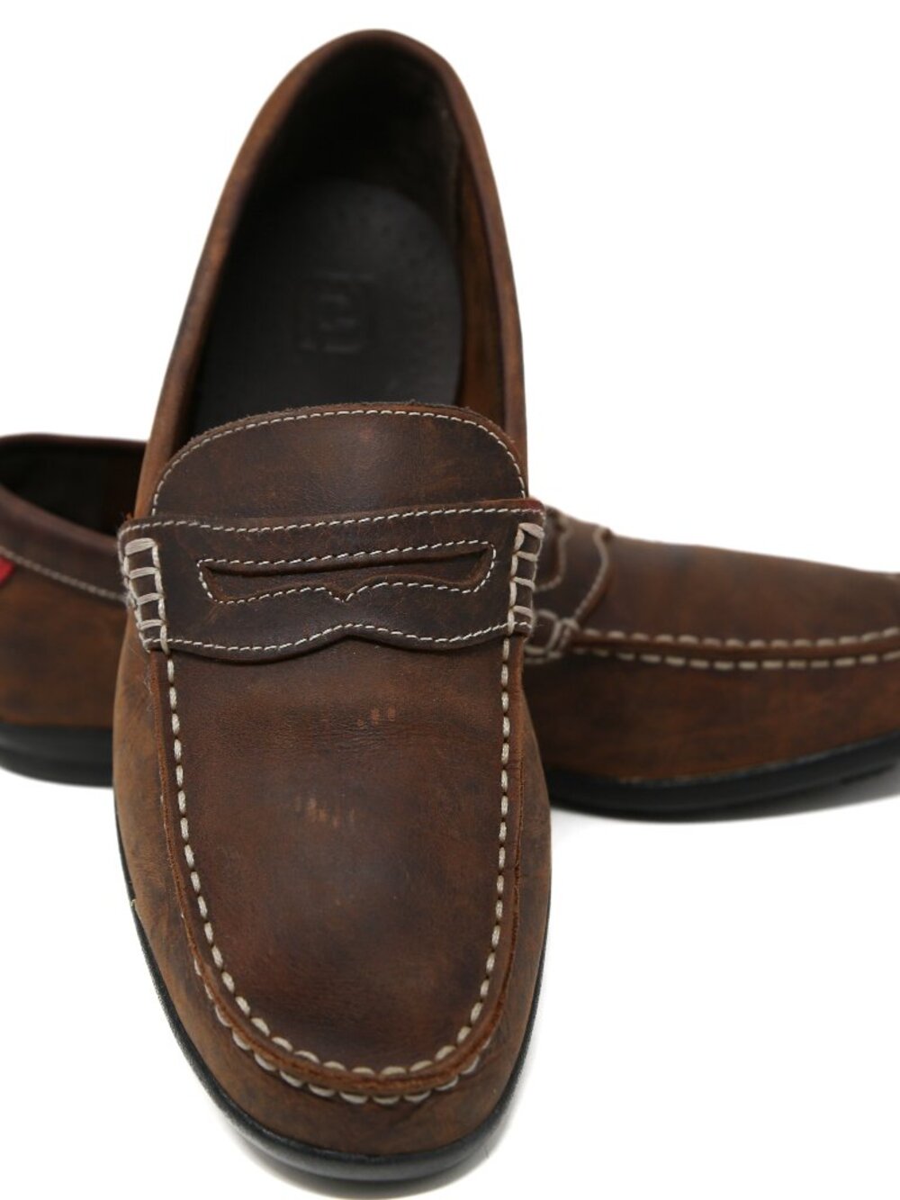 Footjoy Club Casual Penny Loafer Shoes Mens Size 9 Brown Leather 79011 Near MINT